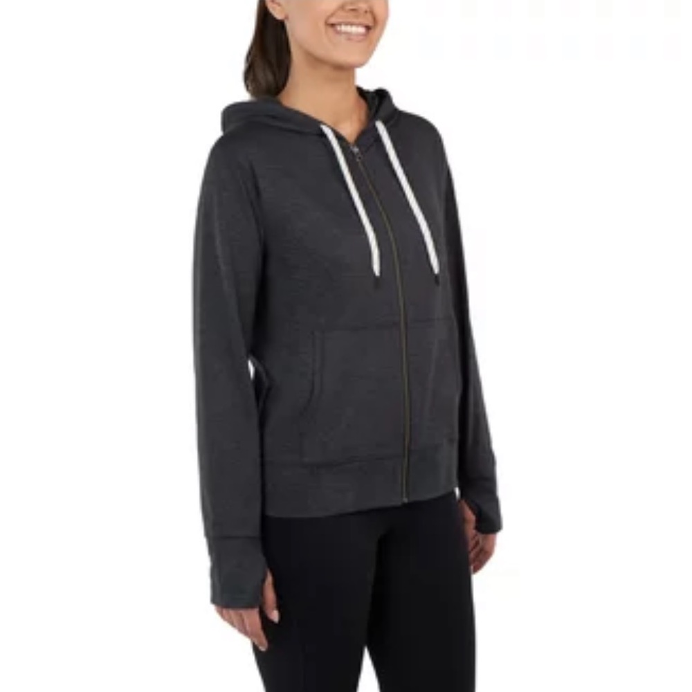 Kirkland Signature Women Lightweight Zip Up Hoodie - Picture 2 of 6